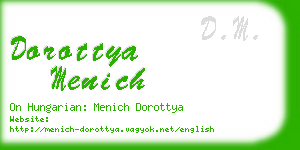 dorottya menich business card